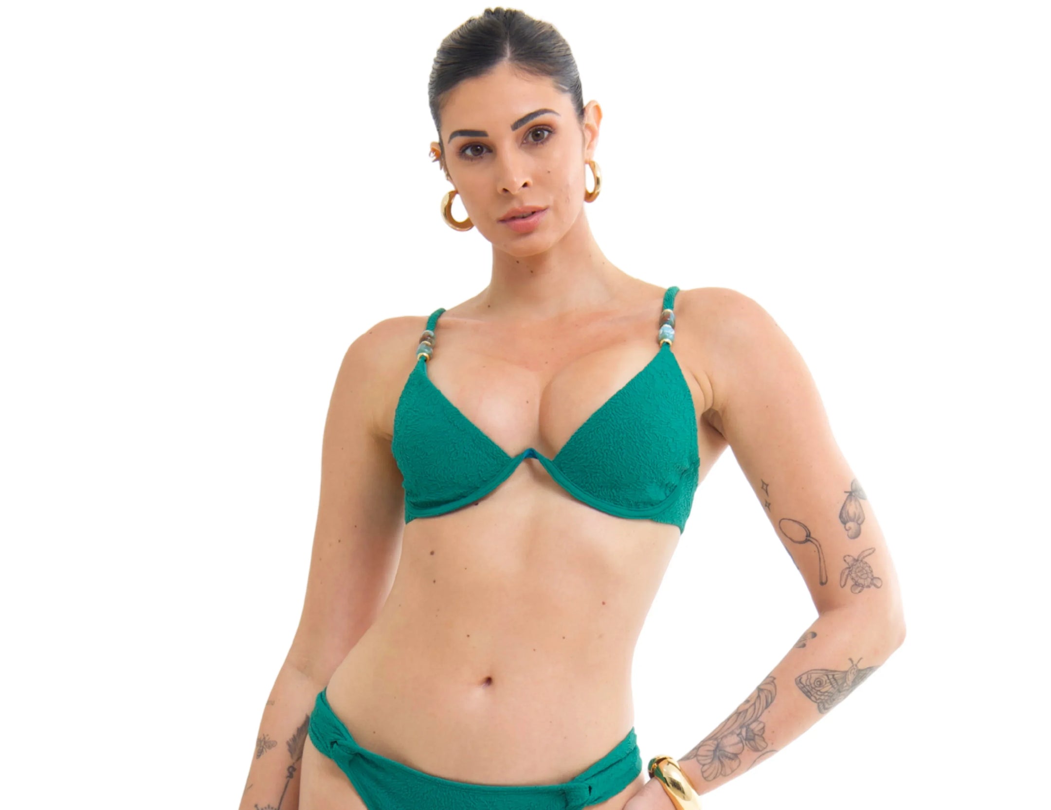 TOP Aro Berloque S26 Jacquard Vortex Verde