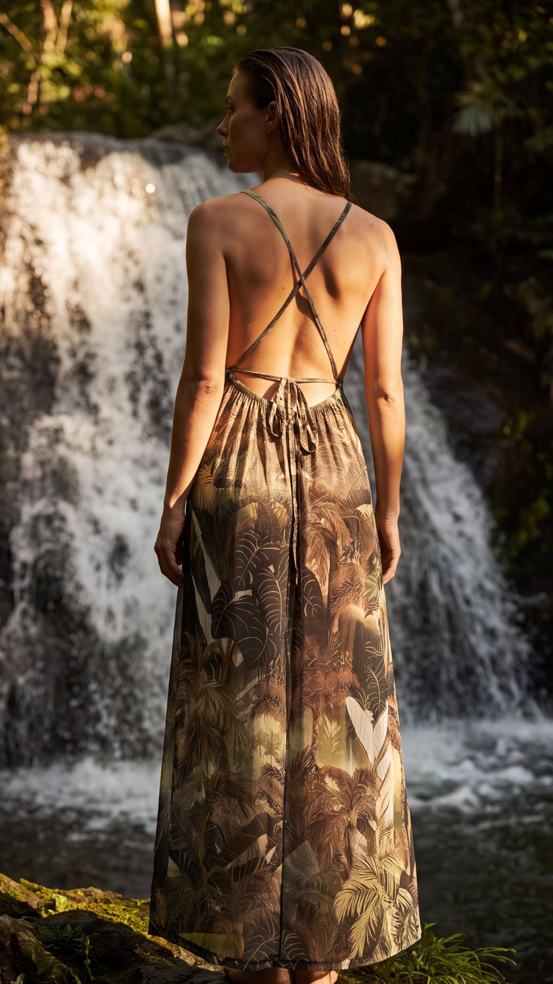 SAÍDA Decote Drape Metal S27 Tule Ilhabela