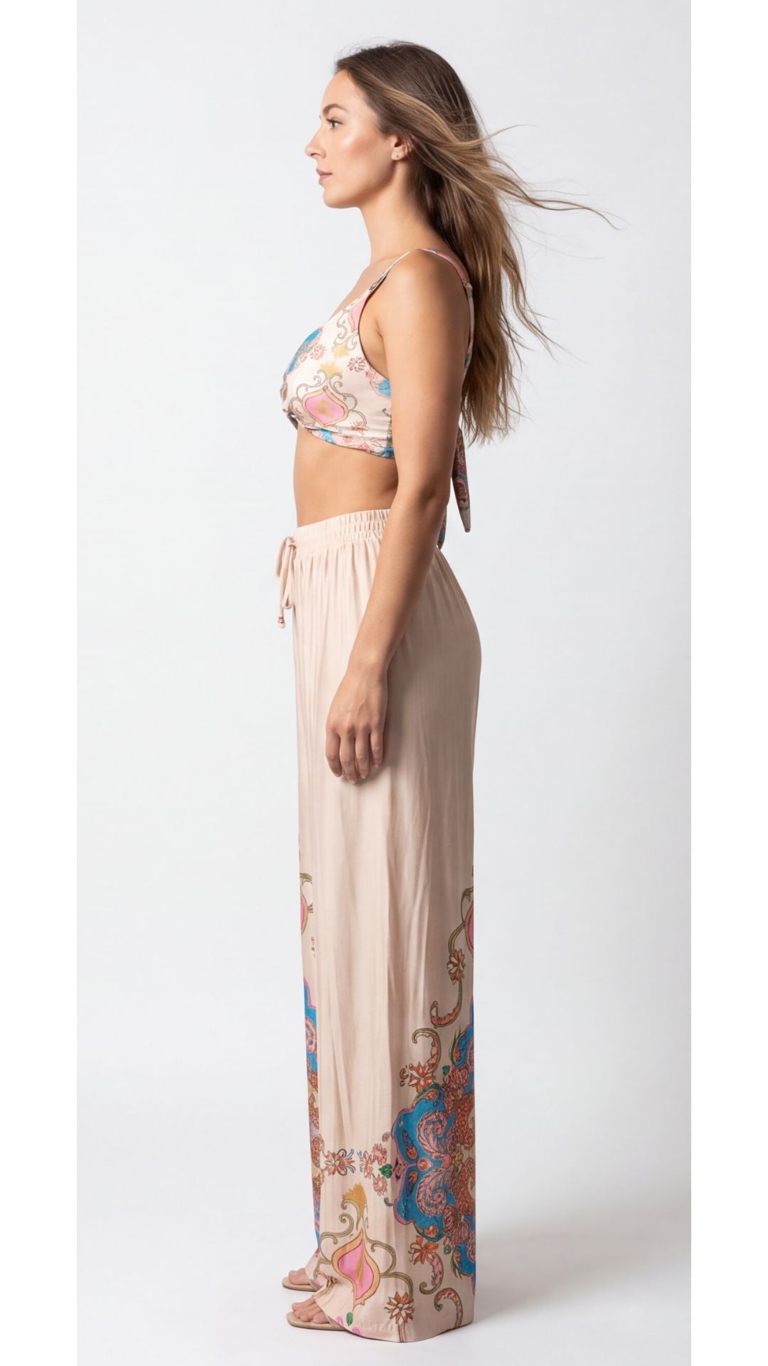 SAÍDA Calça Celine Jersey S26 Aurora