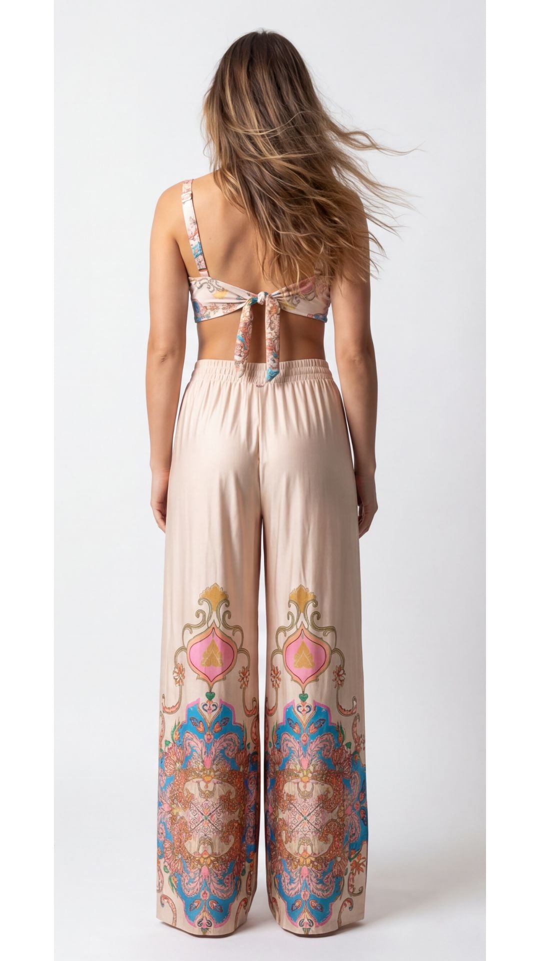 SAÍDA Calça Celine Jersey S26 Aurora