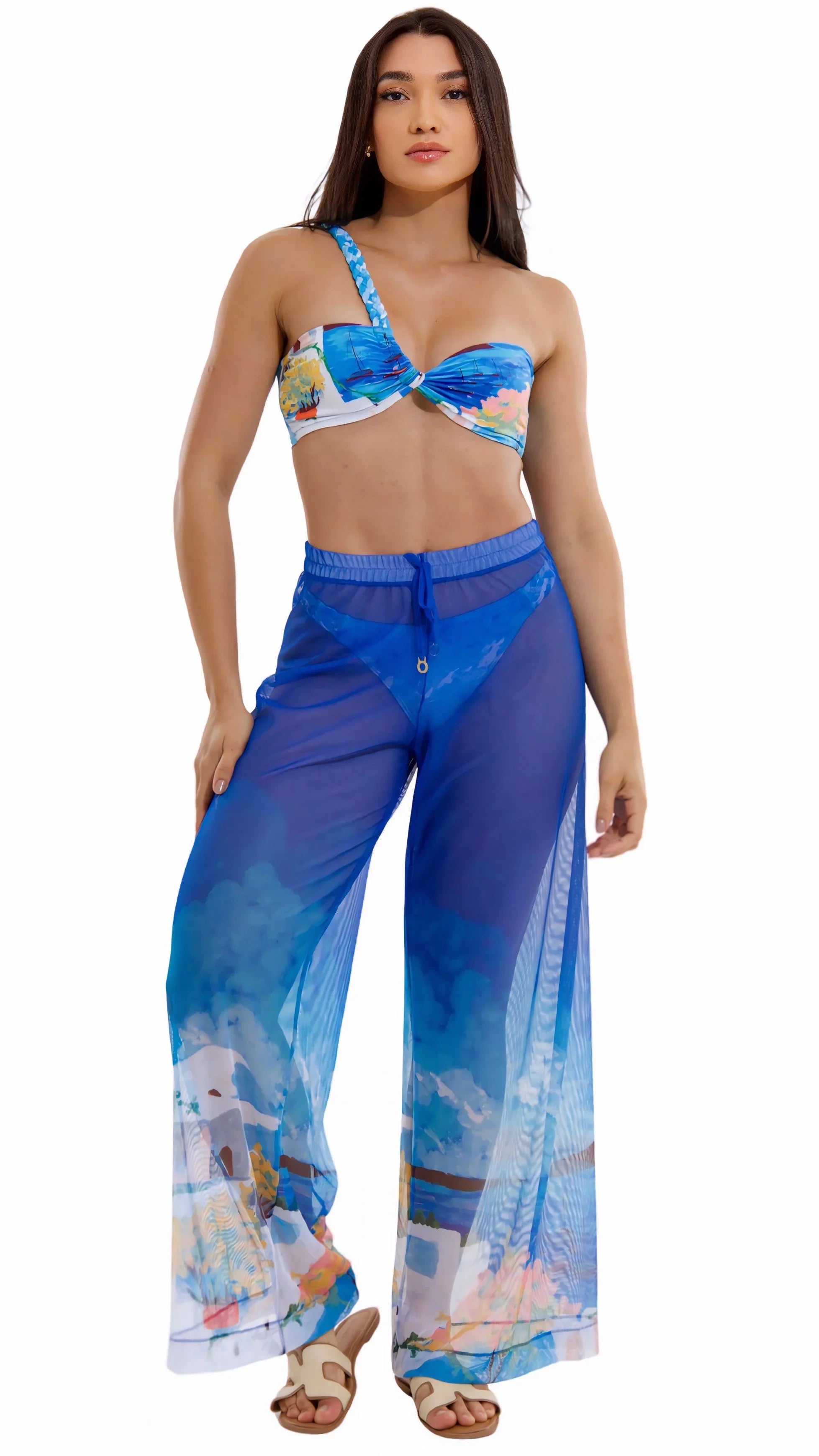 SAÍDA Calça Celine Jersey S26 Tule Lumina
