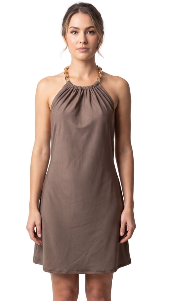 Saída Vestido Laço Curto S27 Microtec Nutella