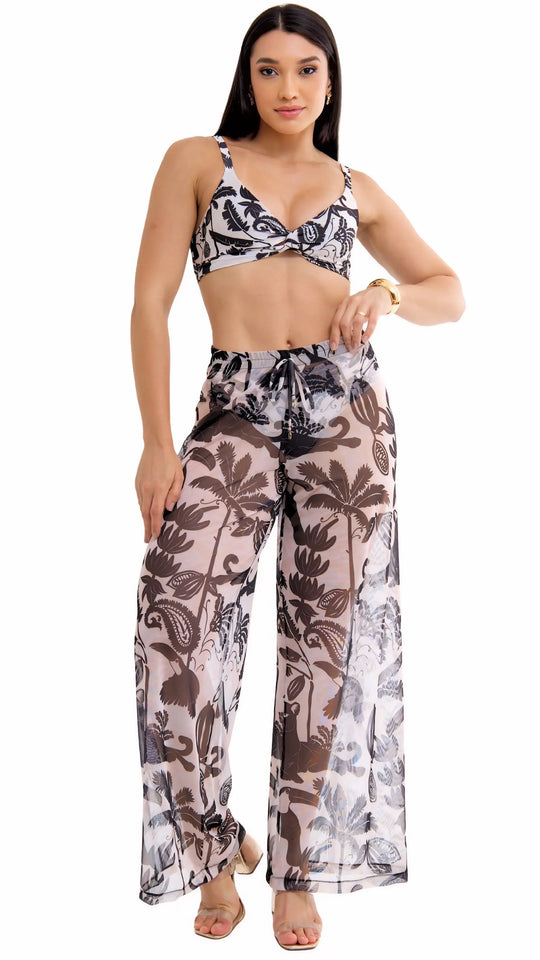 SAÍDA Calça Celine S26 Tule Ébano