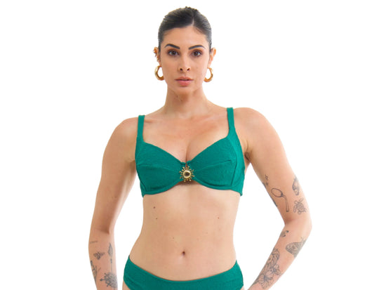 TOP Aba Metal S26 Jacquard Vortex Verde