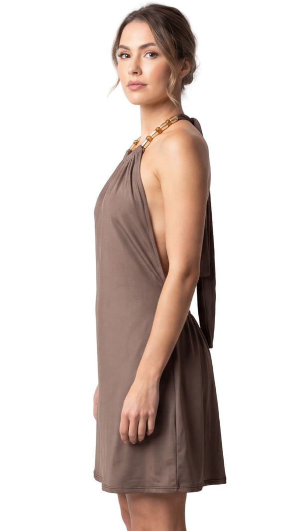 Saída Vestido Laço Curto S27 Microtec Nutella