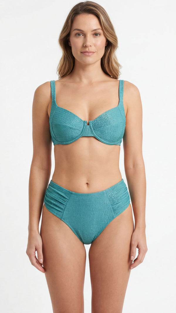 CALCINHA Asa Delta Drapê S27 Mystical Teal