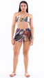SAÍDA Short Liv S26 Tule Miragem