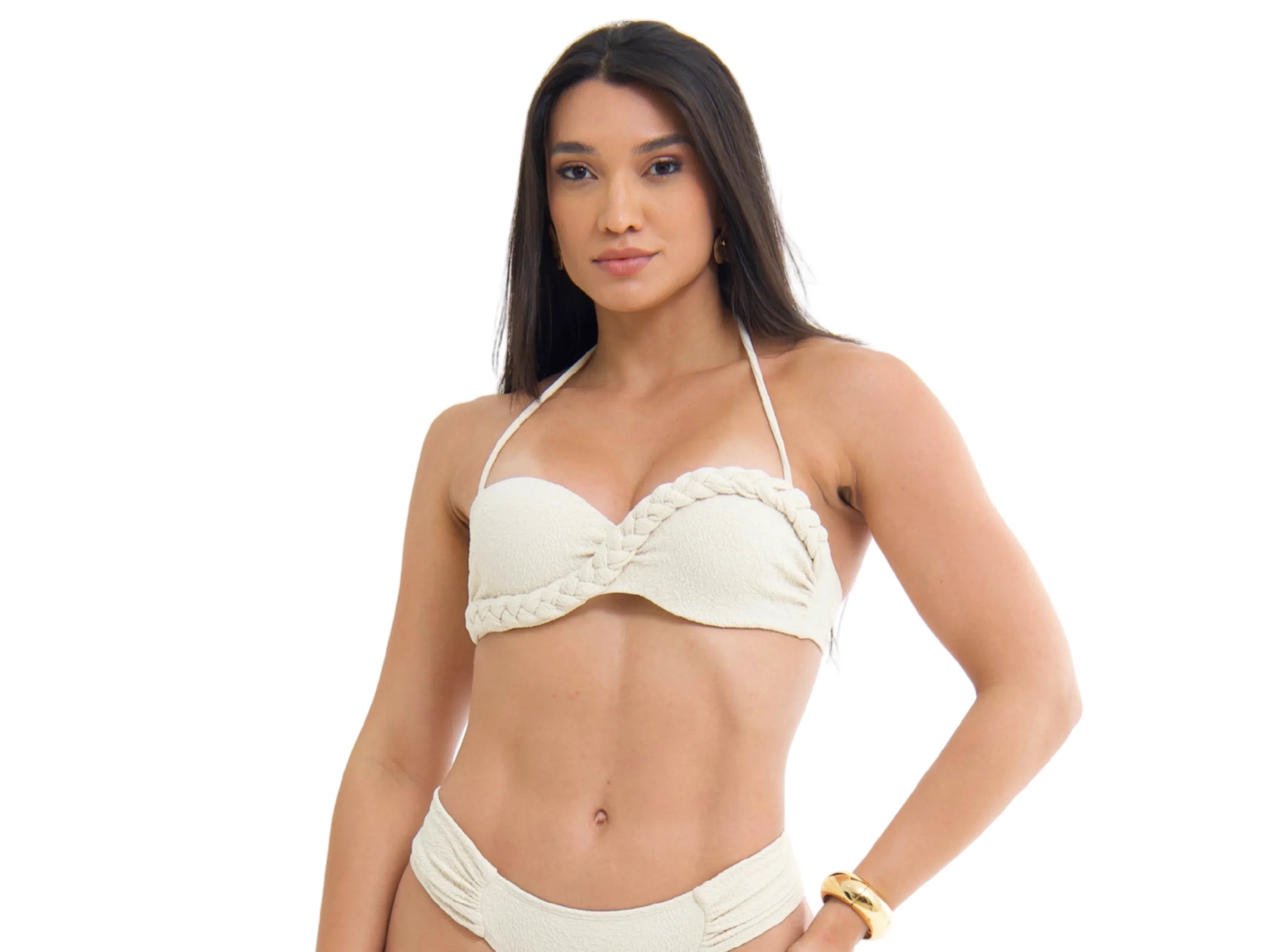 TOP Bojo TQC Trança S26 Jacquard Vortex Off White