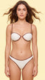 TOP Aro Franzido S27 Carmel Off White
