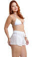 SAÍDA Short Liv S26 Delicata Flower Off White