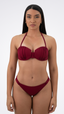 TOP Ariel -Split Carmim Vermelho