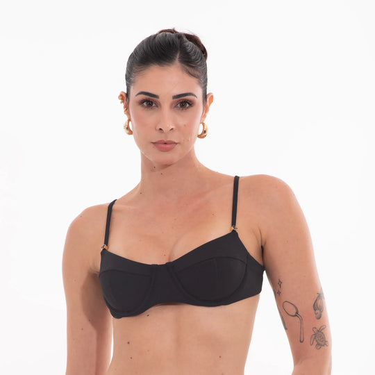 TOP 1/2 Taça Diva S26 Caneli Preto