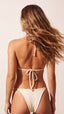 CALCINHA Tanga Fio Metal S27 Crespi Off White
