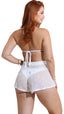SAÍDA Short Liv S26 Delicata Flower Off White