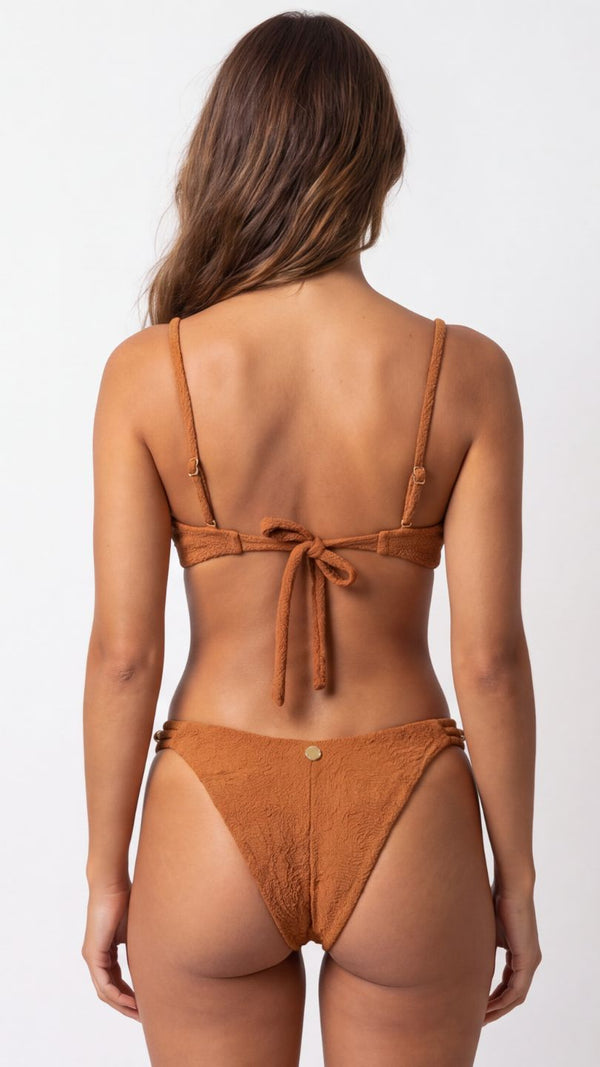 CALCINHA Lizy Berloque S27 Jacquard Vortex Ferrugem
