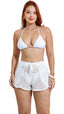 SAÍDA Short Liv S26 Crochete Joaquina Off White