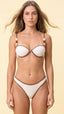 TOP Aro Franzido Berloque S27 Carmel Off White