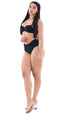 TOP 1/2 Taça Helô S26 Lycra Preto