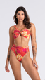 CALCINHA Hot Pant Trança  -Aquarela Laranja