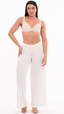 SAÍDA Calça Celine S26 Rib Twist Off-White