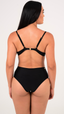 TOP Helô Franzido Trilobal Preto