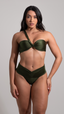 CALCINHA Tanga Drapê -Deep Green