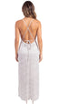 Saída Decote Drapê Tule S27 Póa Branco