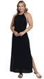 SAÍDA Vestido Longo Laço S26 Marrakech Preto