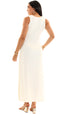 SAÍDA Vestido Castanheiras S26 Rib Twist Off White OUTLET