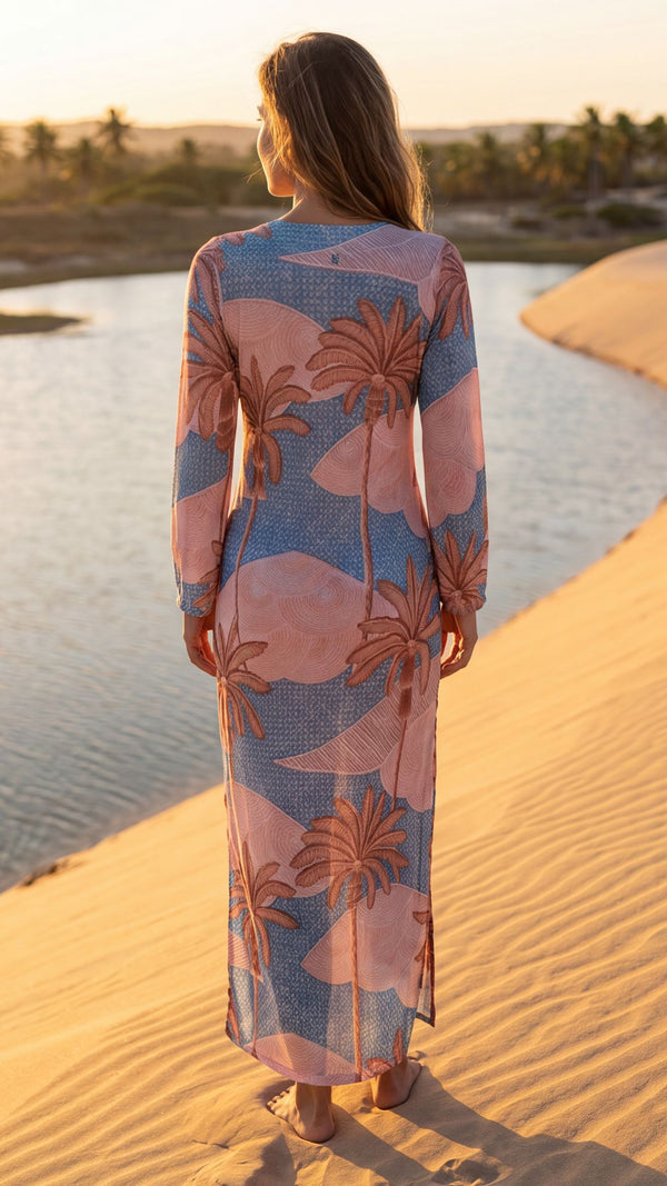 SAÍDA Vestido Sereia S27 Tule Jeri