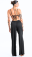 SAÍDA Calça Celine S26 Rib Twist Preto