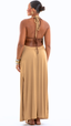 SAÍDA Decote Drapê Trança S26 Rib Twist Paçoca