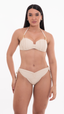 CALCINHA  Tanga Drapê Laço -Saint Martim Off-White
