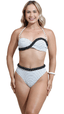 TOP Bojo TQC Trança S26 Crunch Listrado Branco