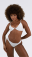 TOP Aro Jacquard Lines Branco