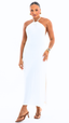 SAÍDA Longo Laço Metal S26 Rib Twist Off-White