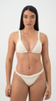 CALCINHA Tanga Trança -Off White Crespi