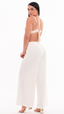 SAÍDA Calça Celine S26 Rib Twist Off-White