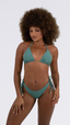 TOP Cortininha Jacquard Lines Deep Sea