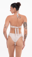 TOP TQC Duo Metal S26 Crochete Bege Natural