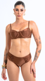 CALCINHA Asa Delta Drape S26 Flicker Marrom Café