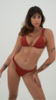 CALCINHA Tanga Trança -Glazed Cherry Crespi