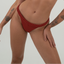 CALCINHA Tanga Trança -Glazed Cherry Crespi