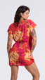 SAÍDA Caftan cm -Aquarela Laranja