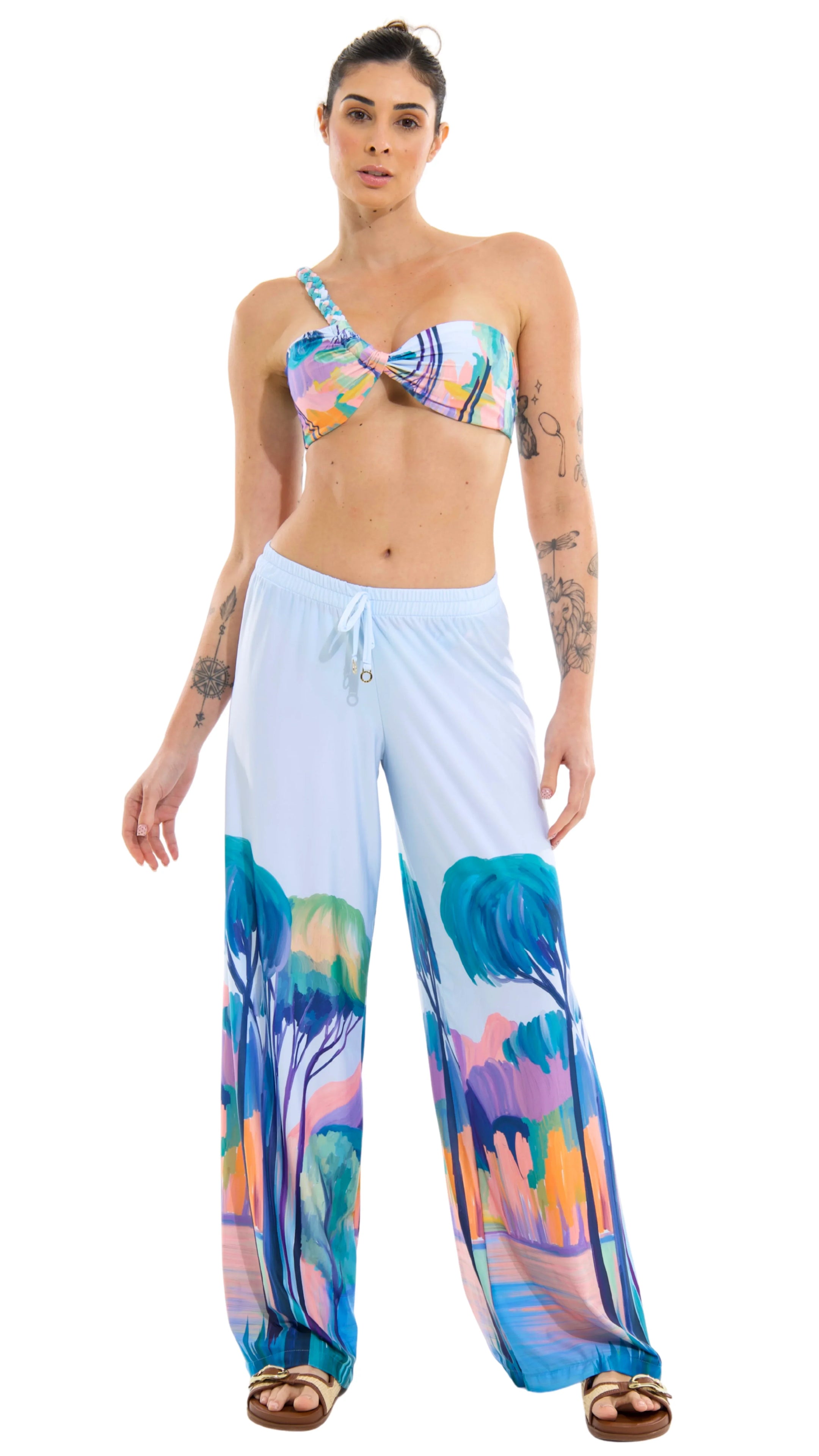 SAÍDA Calça Celine Jersey S26 Mistica