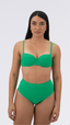 CALCINHA Hot Pant -JACQUARD LINE VERDE FLAG