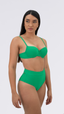 CALCINHA Hot Pant Cavada Jacquard Lines verde Flag