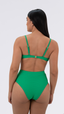 CALCINHA Hot Pant Cavada Jacquard Lines verde Flag