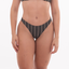 CALCINHA Asa Larga Up -Crochete Bege Paint Preto