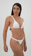 CALCINHA Tanga Trança Crespi Branco OUTLET